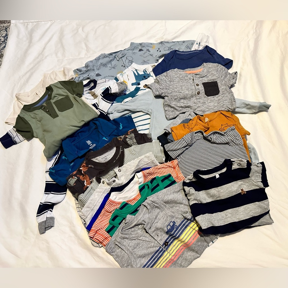 9 month onsies, footie pajamas and rompers